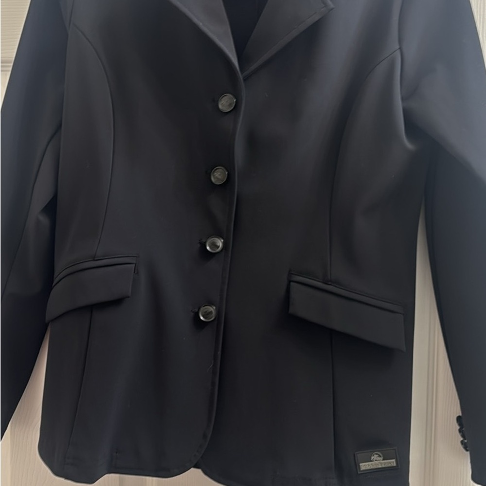 Grand Prix black equestrian show coat size 14r
